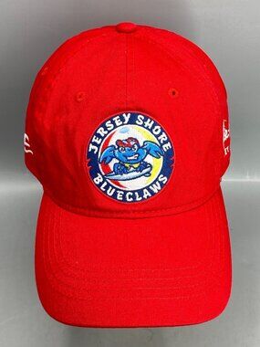 OC Sports MLB Jersey Shore BlueClaws Baseball Hat Mens One Size Red Performance